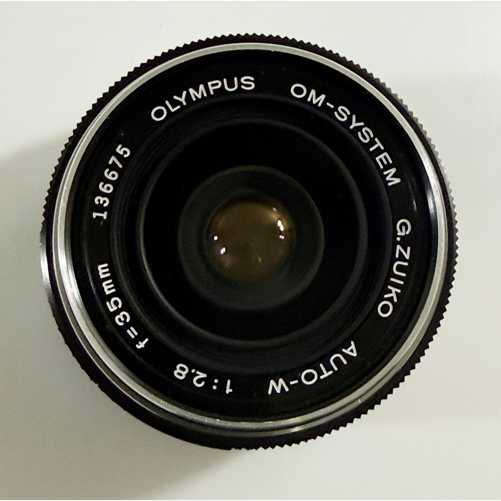 Olympus Camera Lens 35mm Black G.Zuiko Auto-W f/2.8 OM-System Vintage